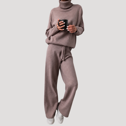 Adele | Completo Donna in Maglia con Maglione a Collo Alto