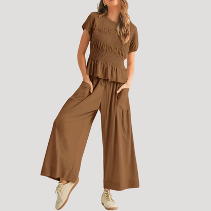 Florence | Completo Donna Pantalone Fluido Casual