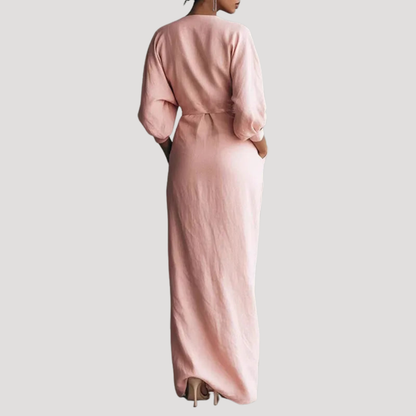 Daphne | Robe Portefeuille Donna Drapée Lunga Elegante