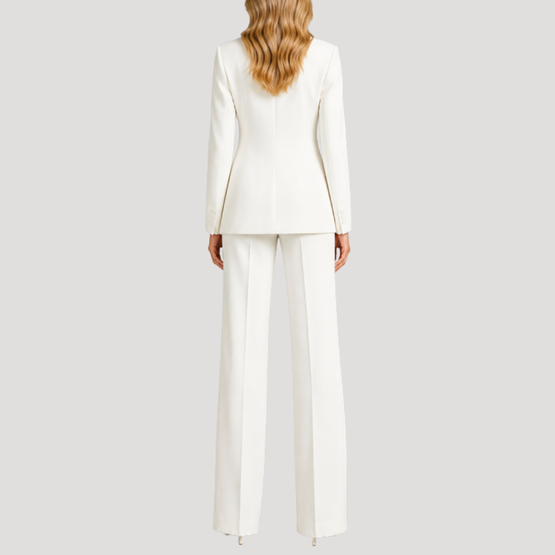 Emmanuelle | Tailleur Pantalone Donna Chic a Bottone Singolo