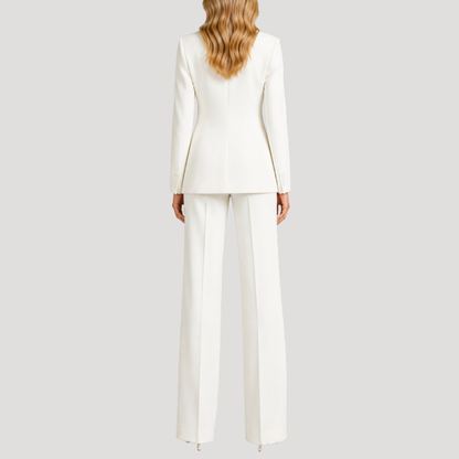 Emmanuelle | Tailleur Pantalone Donna Chic a Bottone Singolo