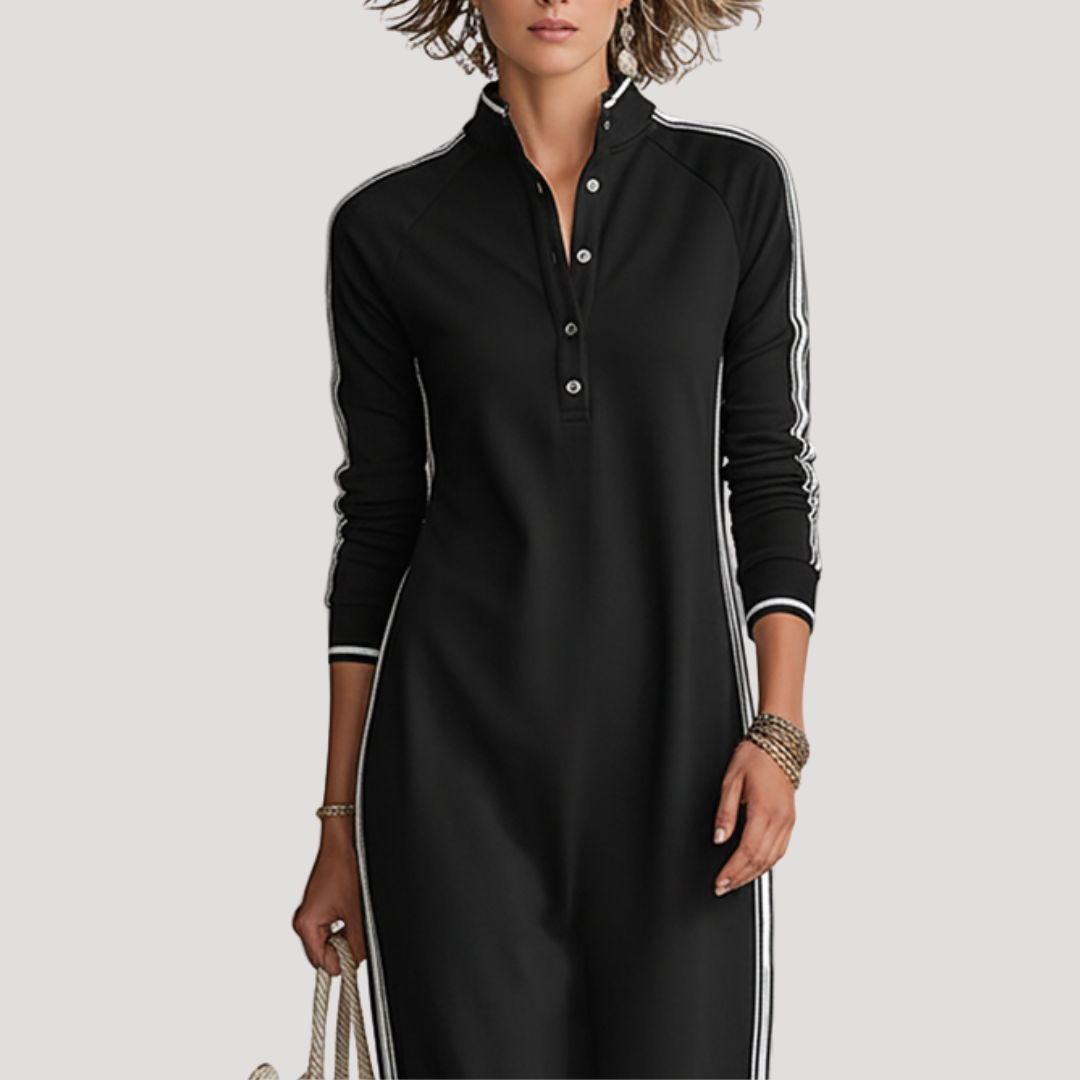 Ruth | Abito Lungo Donna Maniche Lunghe Spacco Casual