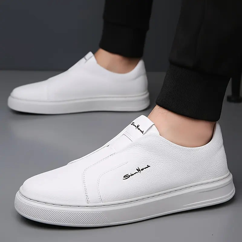 Ferdinando | Scarpe slip-on con suola bianca spessa da uomo