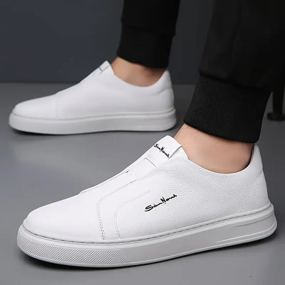 Ferdinando | Scarpe slip-on con suola bianca spessa da uomo