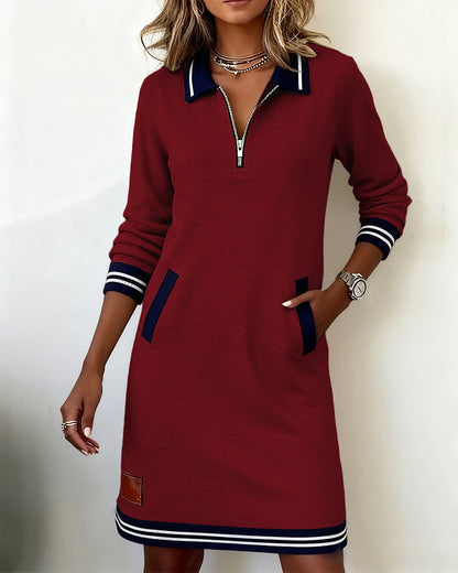 Dorellia | Abito Sportivo Manica Lunga con Zip per Donna