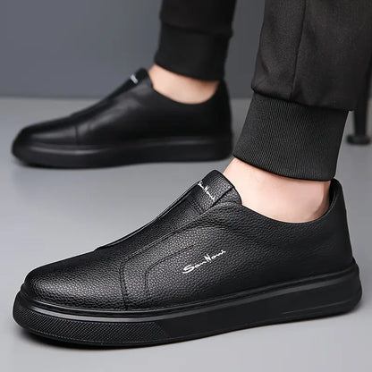 Ferdinando | Scarpe slip-on con suola bianca spessa da uomo