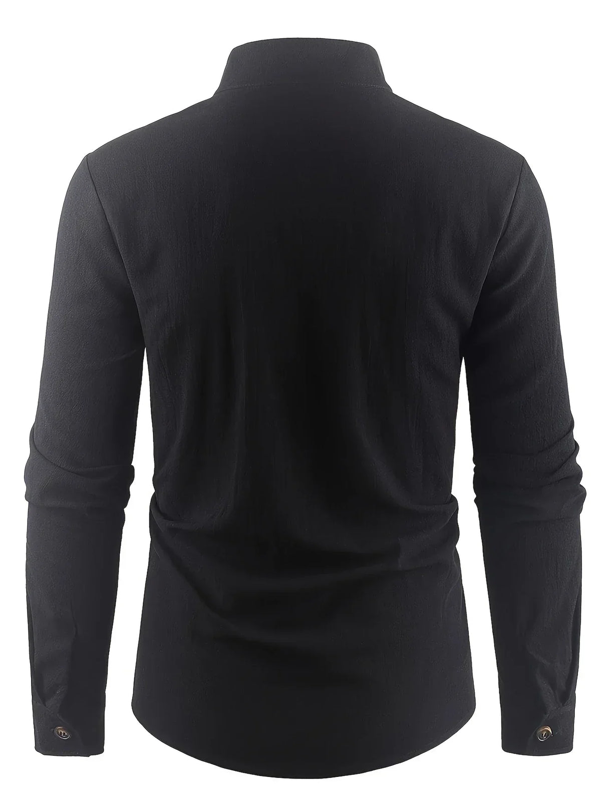 Filippo | Camicia con colletto alla coreana e bottoni da uomo