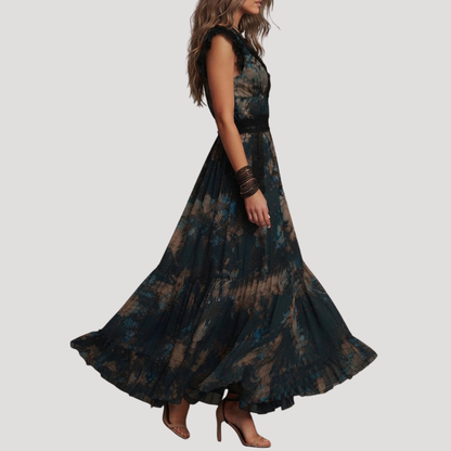 Laura Maria | Abito Lungo Floreale Pizzo Bohemien