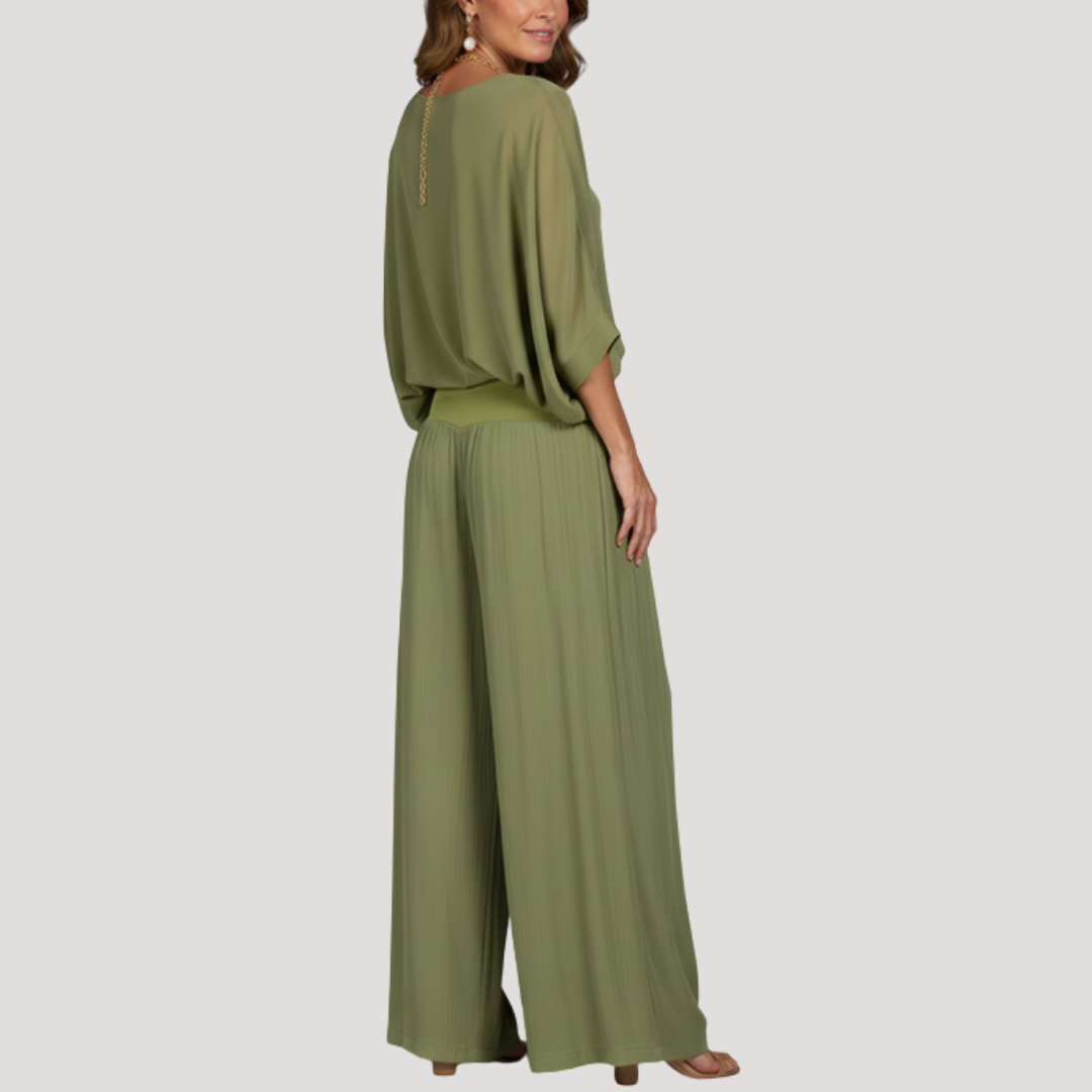 Pascale | Completo Pantaloni Donna Due Pezzi Ampio Elegante