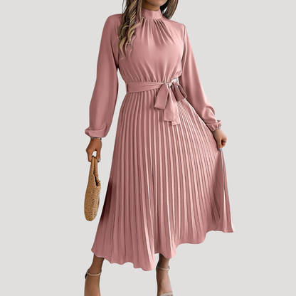 Anais | Abito lungo plissettato elegante da cerimonia