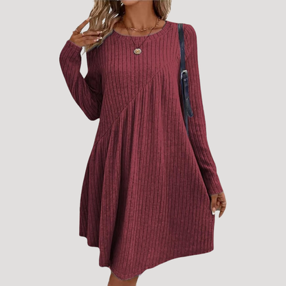Anna Paola | Abito Dritto Donna Casual Lunghezza Ginocchio