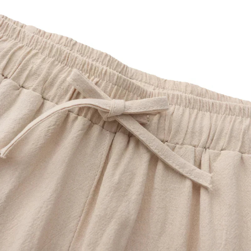 Donato | Pantaloni a vita elastica con coulisse e tasche da uomo