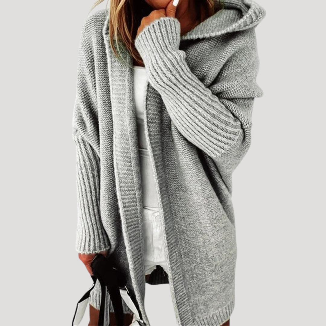 Sonia | Gilet Donna Oversize con Cappuccio Casual