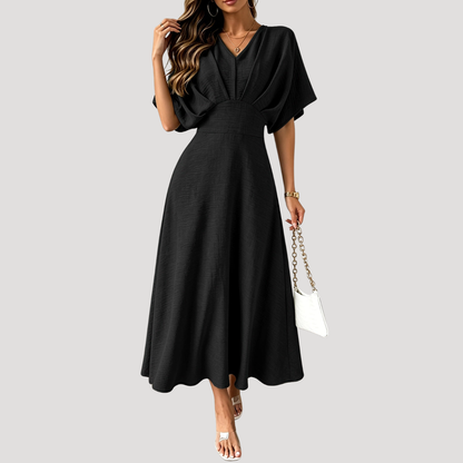 Lina | Robe Midi Trapezio Col V Donna