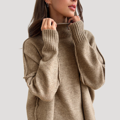 Gina | Completo Donna in Maglia Pullover Oversize e Pantaloni Larghi