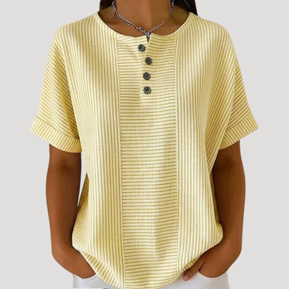 Valentina | Blusa Donna A Righe Con Bottoni