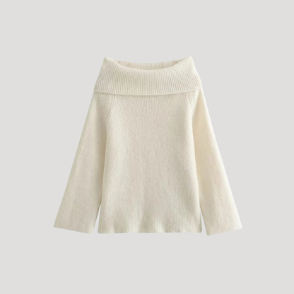 Fatima | Maglione Donna A Costine Con Spalle Scoperte