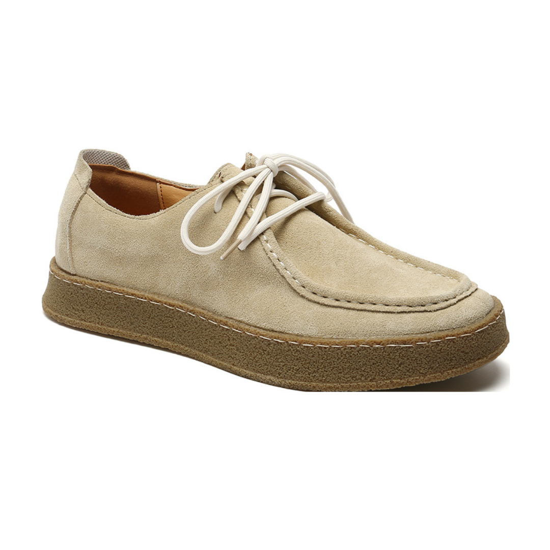 Giordano | Scarpe stringate effetto camoscio con suola in para da uomo