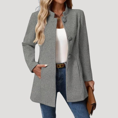 Wanda | Cappotto Donna Buttonato con Collo Alto