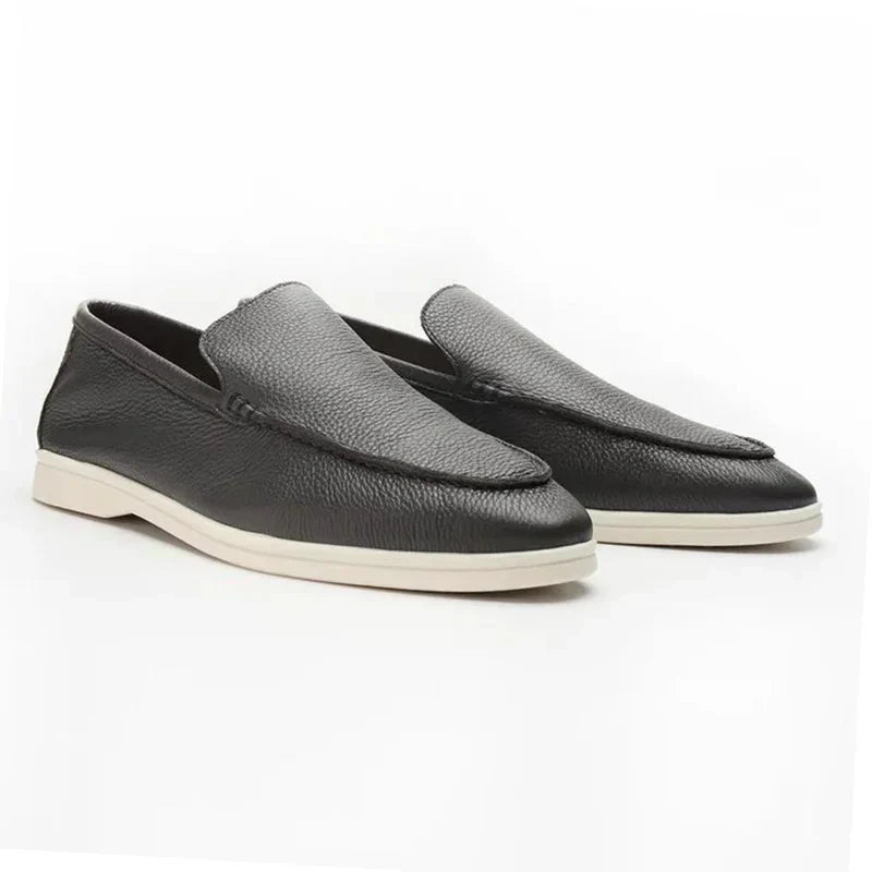 Orazio | Mocassini slip-on con suola bianca da uomo