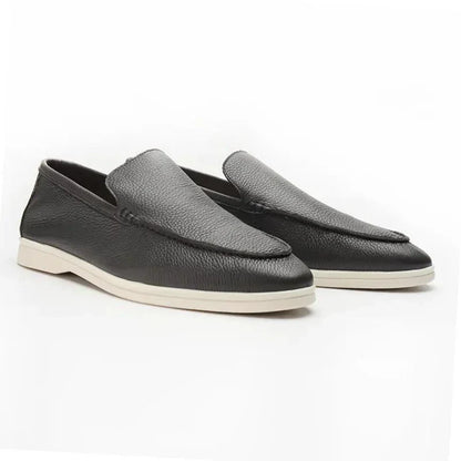 Orazio | Mocassini slip-on con suola bianca da uomo