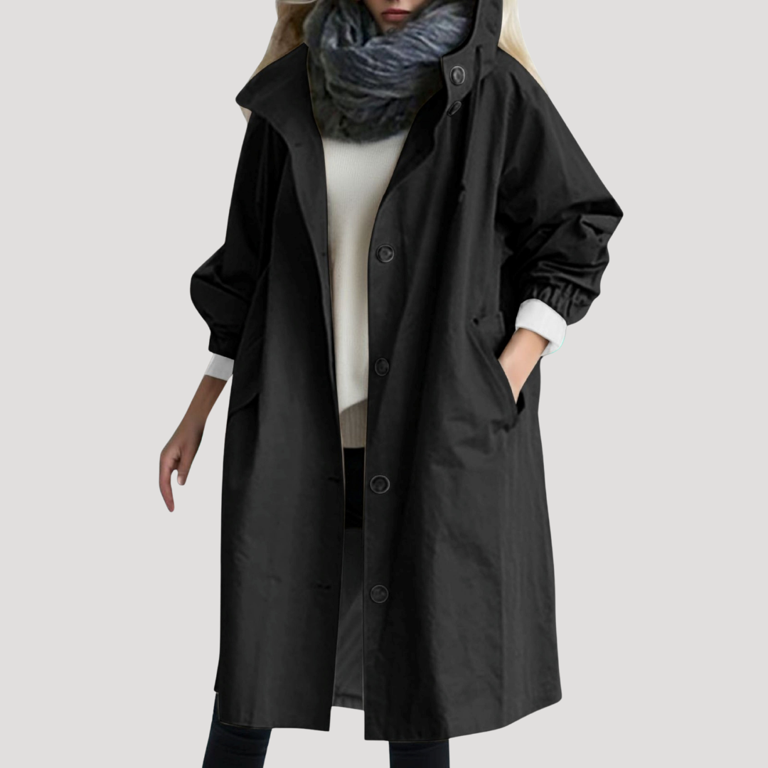 Noelle | Cappotto Donna Bottonato con Cappuccio