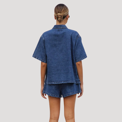Agnese | Completo Denim Donna Corto Estate