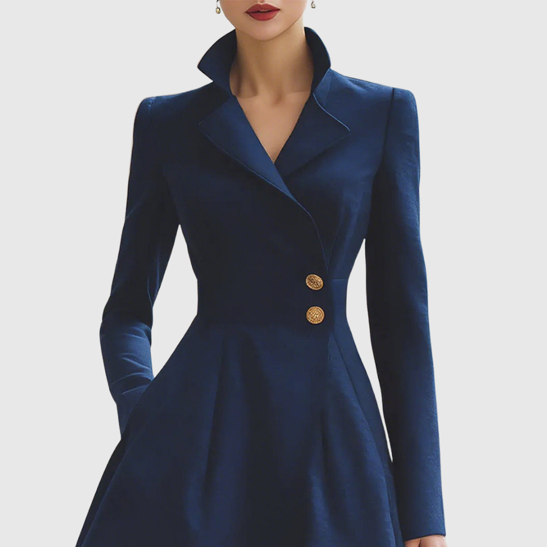 Winifred | Robe Blazer Donna Cintrata Maniche Lunghe Elegante