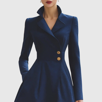 Winifred | Robe Blazer Donna Cintrata Maniche Lunghe Elegante