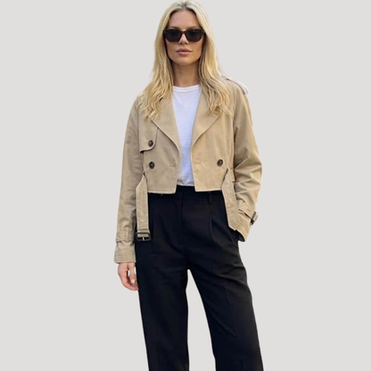 Letizia | Trench Corto Donna con Cintura