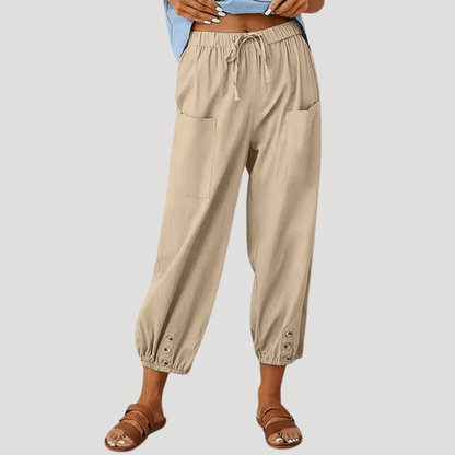 Kathleen | Pantaloni Donna Alla Caviglia Ristretto Casual