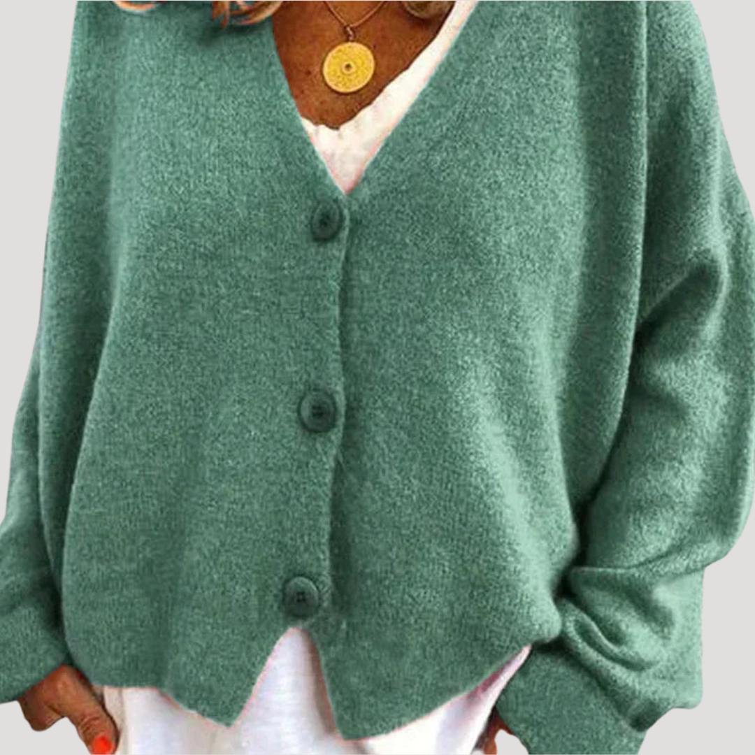 Irene | Cardigan Donna Bottonato Taglio Casual
