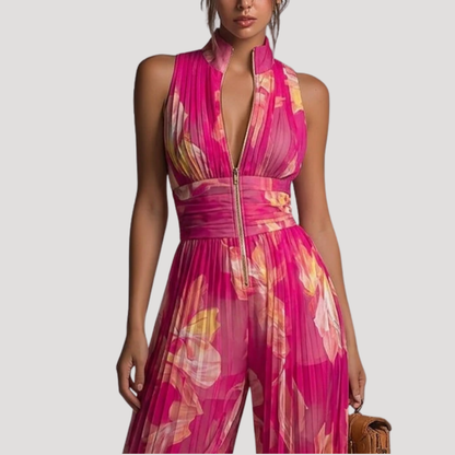 Bonnie | Combinazione Donna Floreale Elegante Con Zip