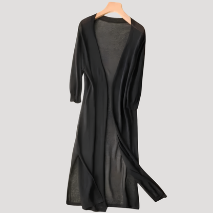 Aurora | Cardigan Lungo Donna Aperto Davanti