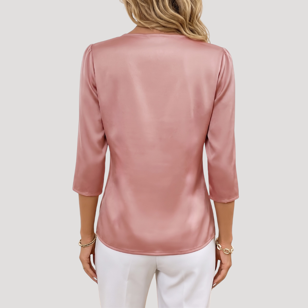 Albertine | Blusa Donna Portafoglio Col V Elegante