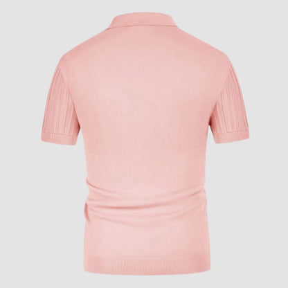 Adriano | Polo in maglia a coste con bottoni da uomo