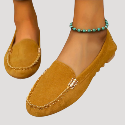Celeste | Scarpe Basse Donna Cuciture Visibili Casual