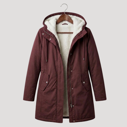 Ana | Parka Donna con Cappuccio Foderato in Pile