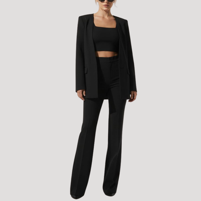 Nell | Tailleur Donna con Blazer Slim e Pantaloni Larghi