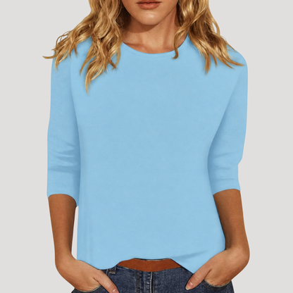 Rocio | Blusa Donna Casual Collo Rotondo Maniche 3/4