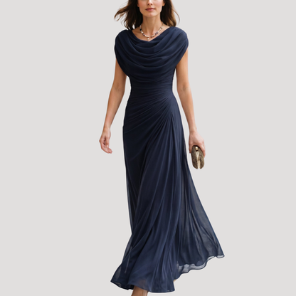Ruby | Abito Lungo Donna Drappeggiato Fluido Elegante