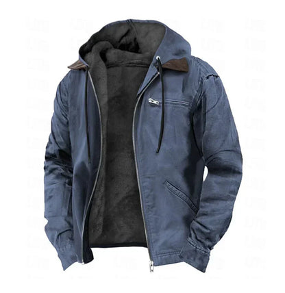 Wilhelm | Giacca con cappuccio e zip da uomo