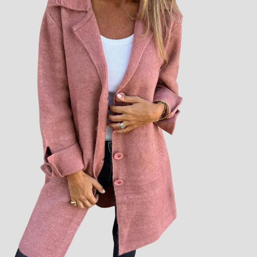 Amy | Cappotto Lungo Donna Casual con Rever