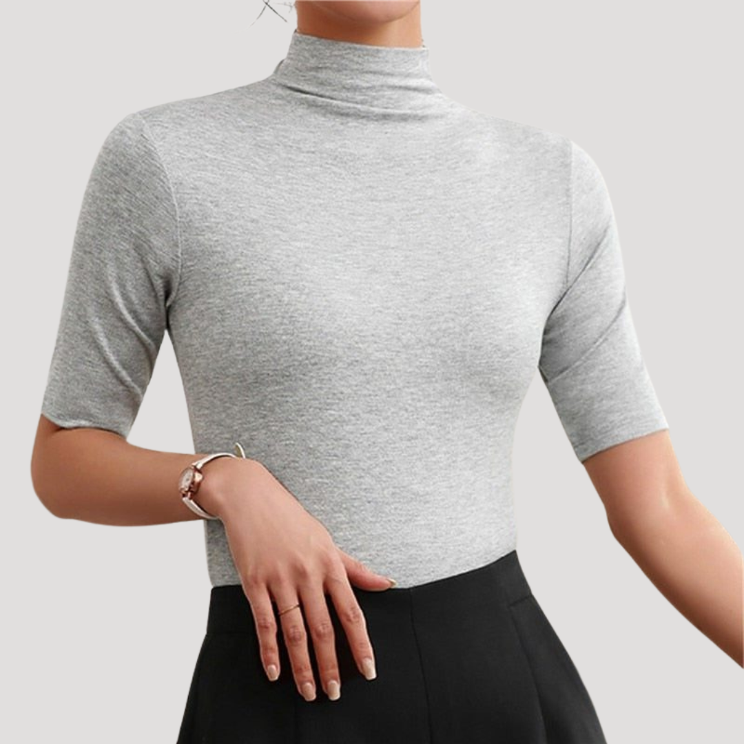 Milena | Top Donna Collo Alto Maniche Corte