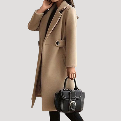 Dorothea | Manteau Donna Classico Con Cintura e Rever