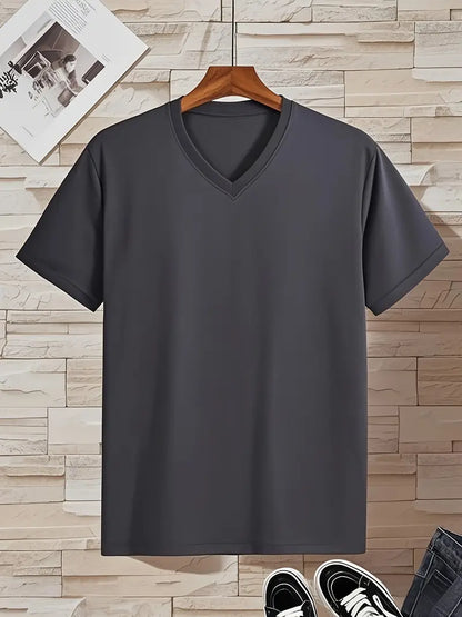 Bruno | T-shirt scollo a V a maniche corte da uomo