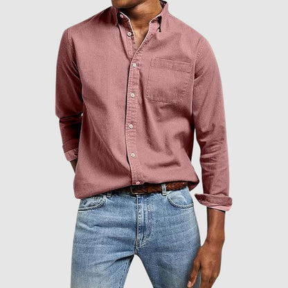 Riccardo | Camicia button-down con taschino da uomo