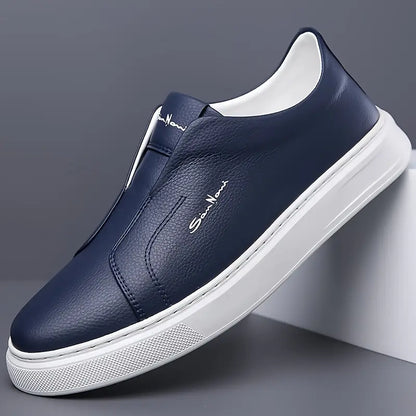 Ferdinando | Scarpe slip-on con suola bianca spessa da uomo