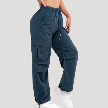 Albertine | Pantaloni Cargo Donna Vita Alta Casual