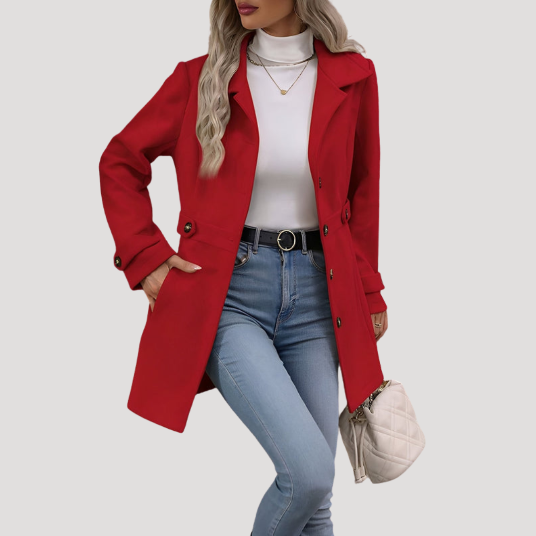 Mabel | Cappotto Lungo Donna Tailleur Bottonato
